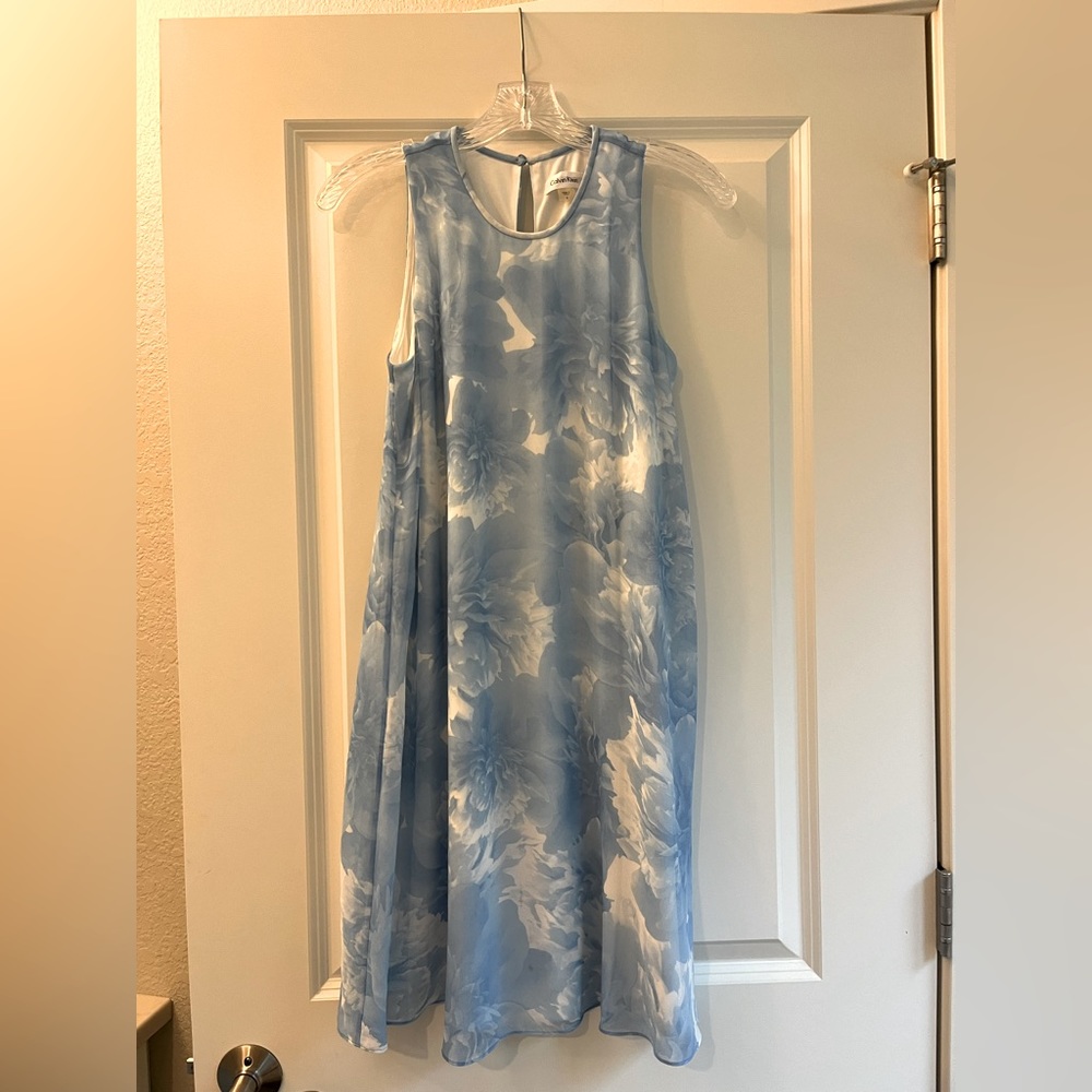 Calvin Klein Blue overlay Dress